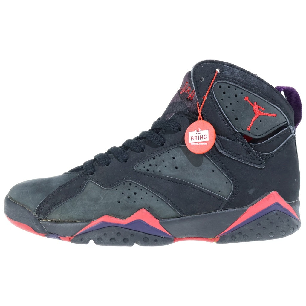 NIKE(ナイキ) 【1992年製 観賞用】AIR JORDAN 7 OG RAPTORS 130014-060 エアジョーダン7 ラプターズ ハイカットスニーカー ブラック/レッド US8.5/26.5cm