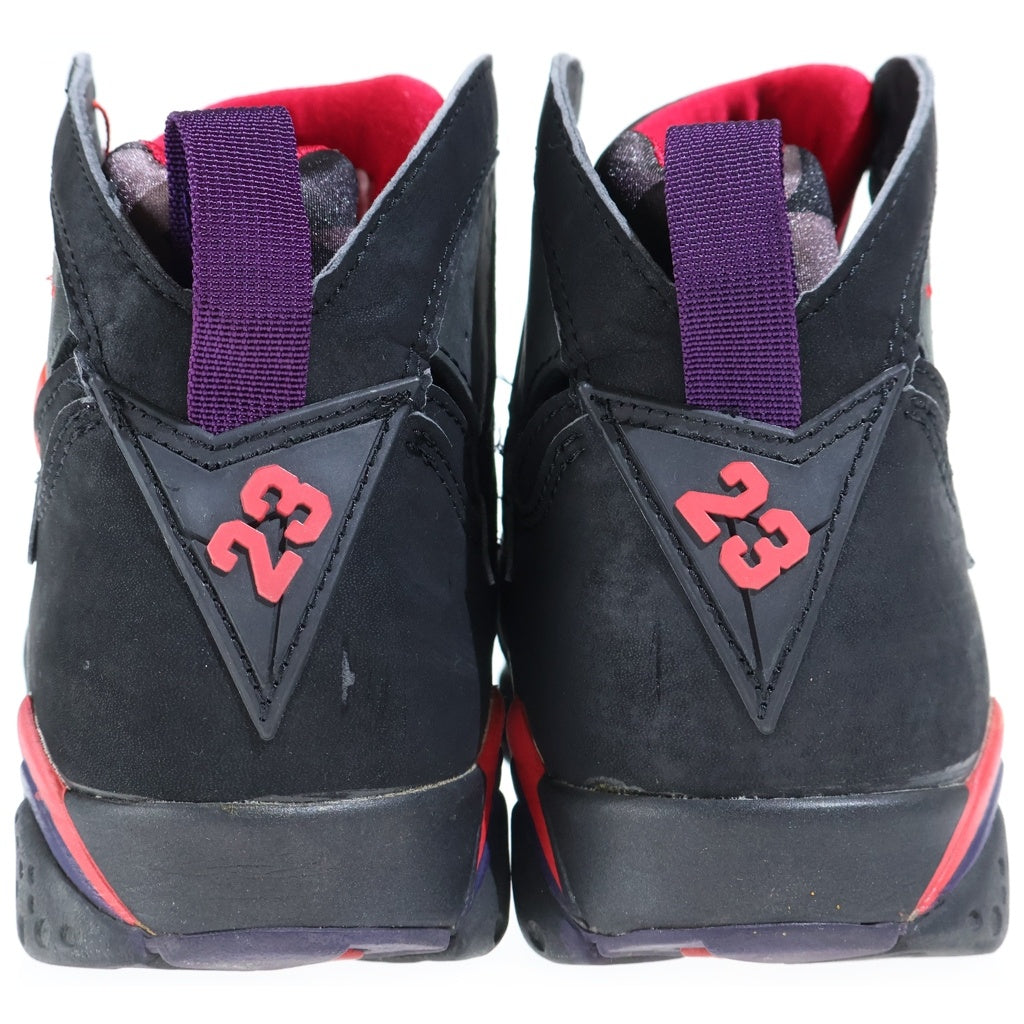 NIKE(ナイキ) 【1992年製 観賞用】AIR JORDAN 7 OG RAPTORS 130014-060 エアジョーダン7 ラプターズ ハイカットスニーカー ブラック/レッド US8.5/26.5cm