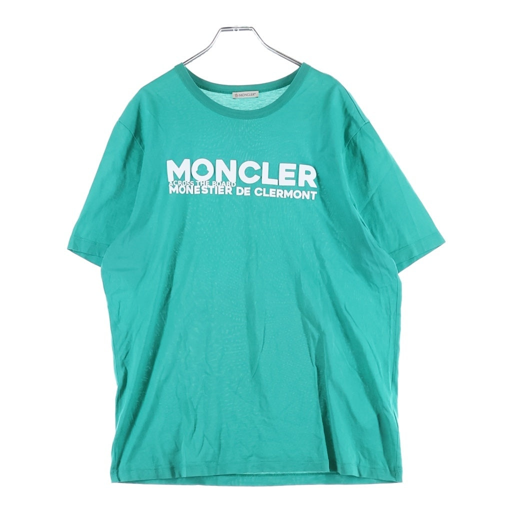 MONCLER(モンクレール) MAGLIA T-SHIRT ラバーロゴ 半袖Tシャツ カットソー グリーン G10918C7D910