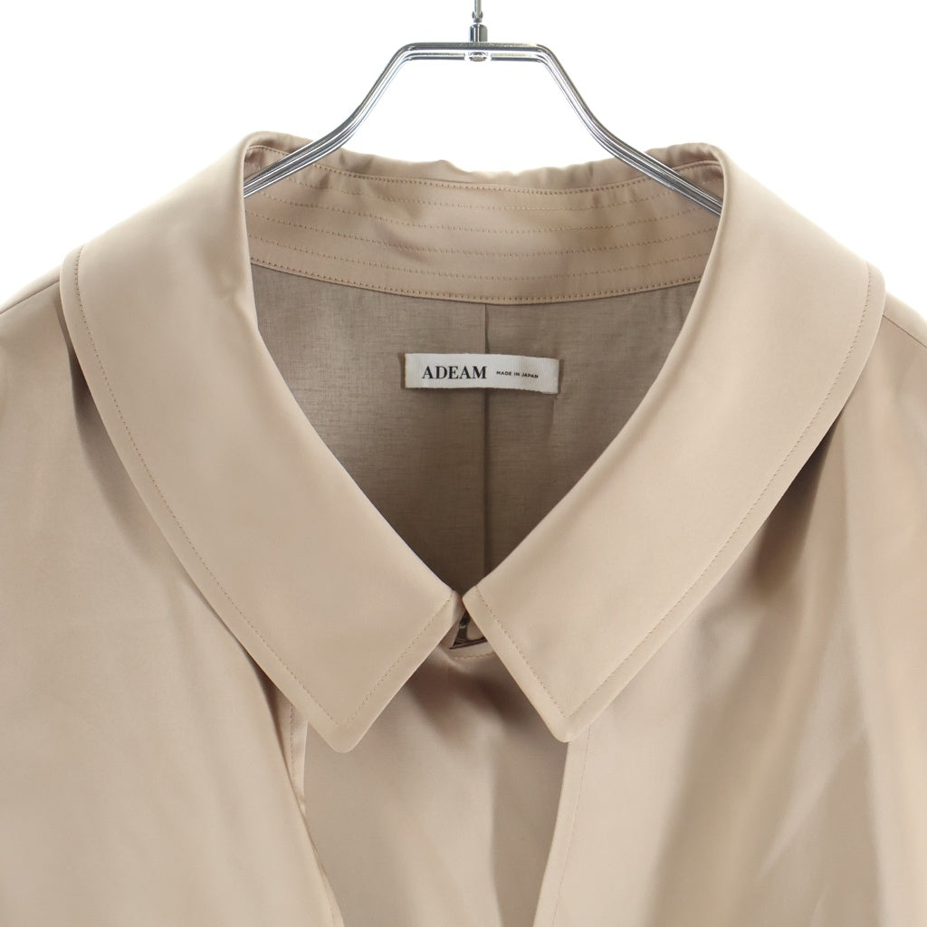 その他(ソノタ) ADEAM アディアム トレンチコート ロング サイドプリーツ ベルト付き ベージュ 43155 AAC0009T レディース