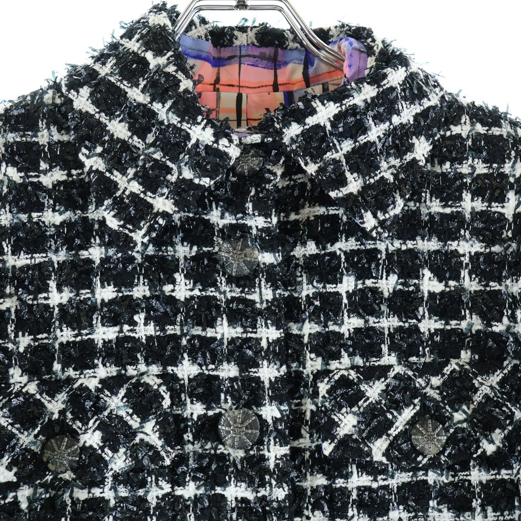 CHANEL(シャネル) ココマーク ジャケット 2020S ツイード ブラック/ホワイト P64139V48652 レディース