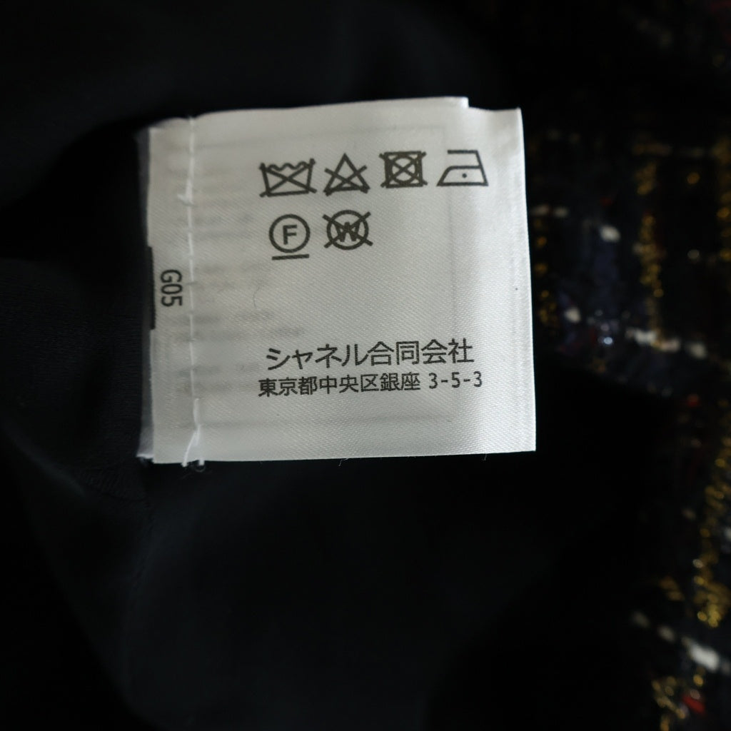 CHANEL(シャネル) グリポア P61コレクション ウール ジャケット ブラック/ゴールド レディース P61743V47084