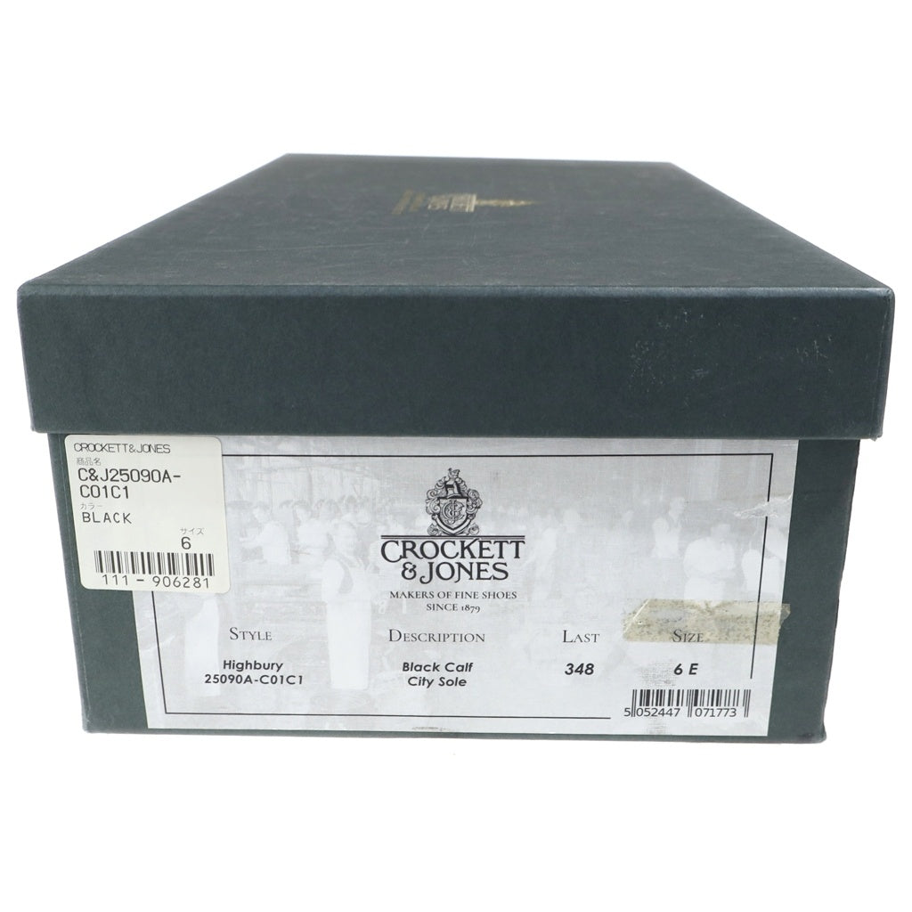 Crockett&Jones(クロケットアンドジョーンズ) HIGHBURY ハイバリー レザー ローカット ドレス ビジネス シューズ ブラック 25090A