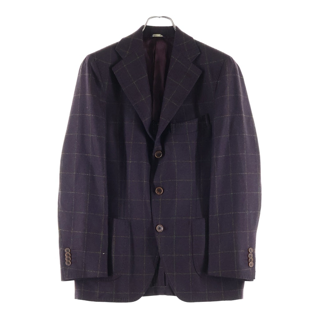 NO BRAND(ノーブランド) ガボ NEW NAPOLI テーラードジャケット ウールジャケット パープル