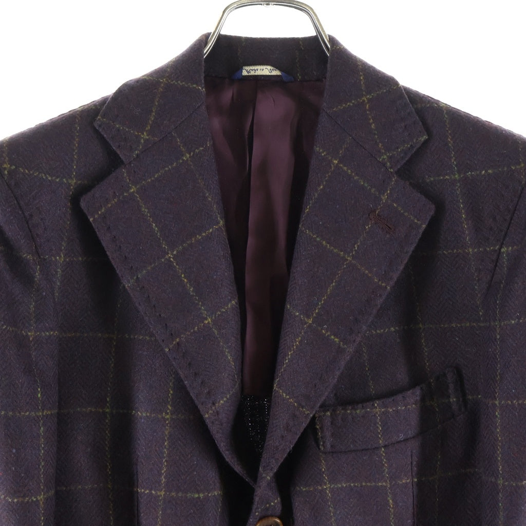 NO BRAND(ノーブランド) ガボ NEW NAPOLI テーラードジャケット ウールジャケット パープル