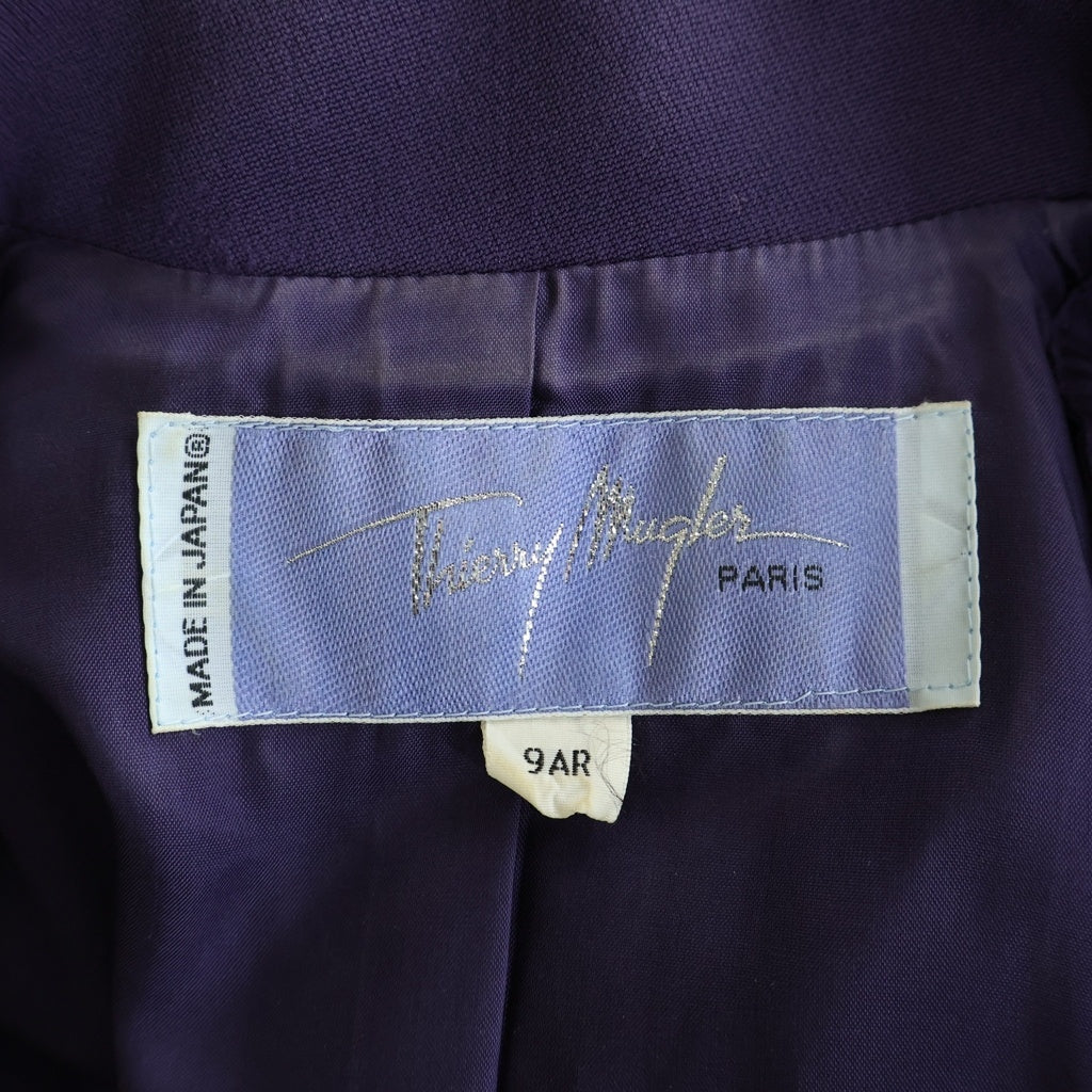 NO BRAND(ノーブランド) THIERRY MUGLER(ティエリー ミュグレー) ジャケット スカート セットアップ パープル 137D184 レディース