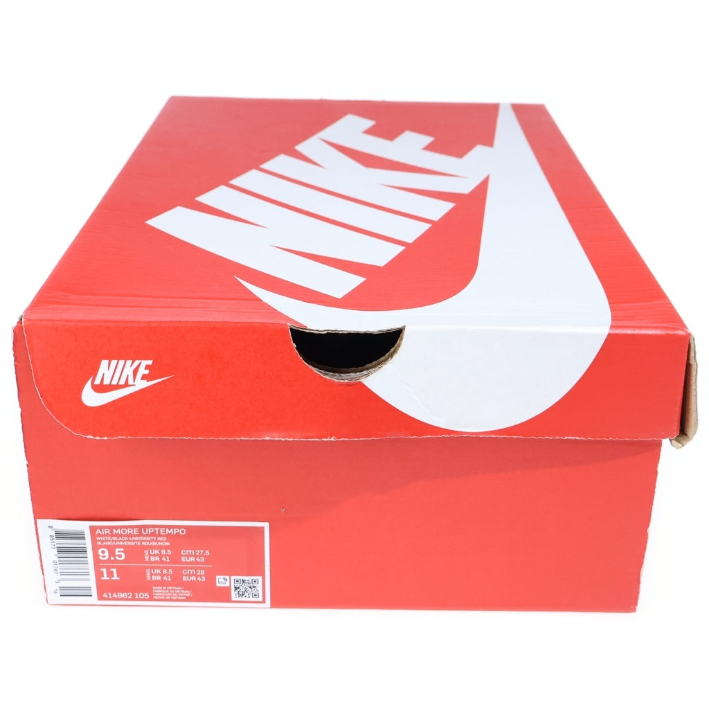 NIKE(ナイキ) AIR MORE UPTEMPO (2020) エアモアアップテンポ ハイカットスニーカー ホワイト/ブラック US9.5/27.5cm 414962-105