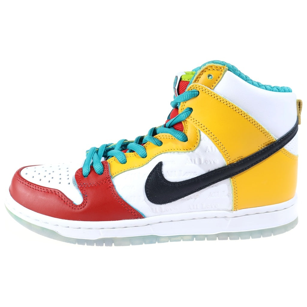 NIKE SB(ナイキエスビー) ×FROSKATE DUNK HIGH PRO QS All LOVE フロスケート ダンク ハイカットスニーカー マルチカラー US9/27cm DH7778-100