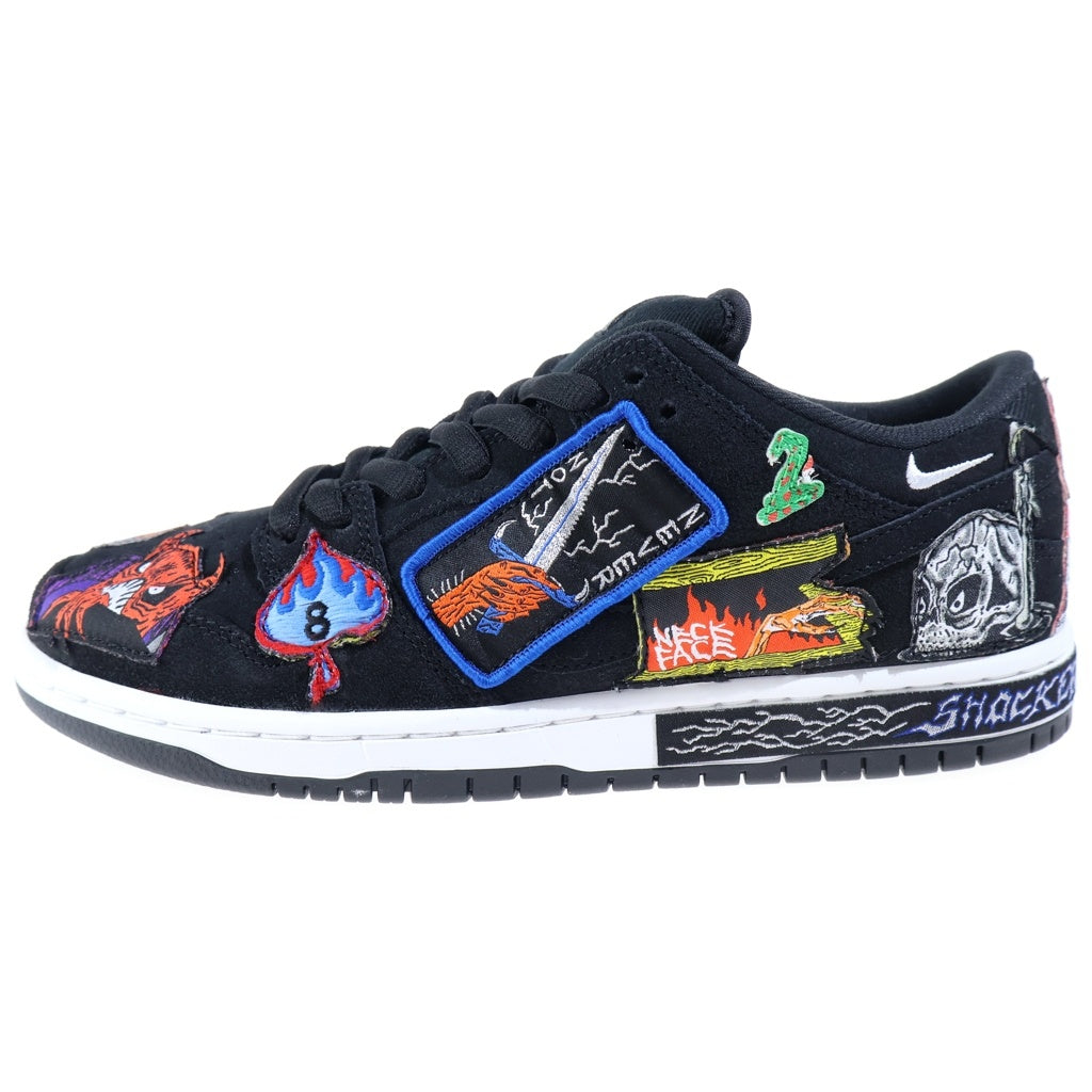 NIKE SB(ナイキエスビー) ×NECK FACE DUNK LOW PRO QS DQ4488-001ネックフェイス ダンク ローカットスニーカー ブラック US9/27cm DQ4488-001