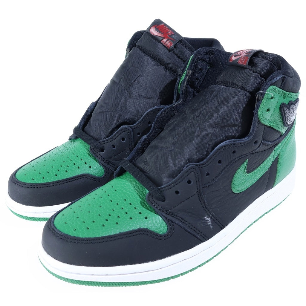NIKE(ナイキ) AIR JORDAN 1 RETRO HIGH OG BLACK PINE GREEN (2020) エアジョーダン1 ハイカットスニーカー ブラック/グリーン US9.5/27.5cm 555088-030