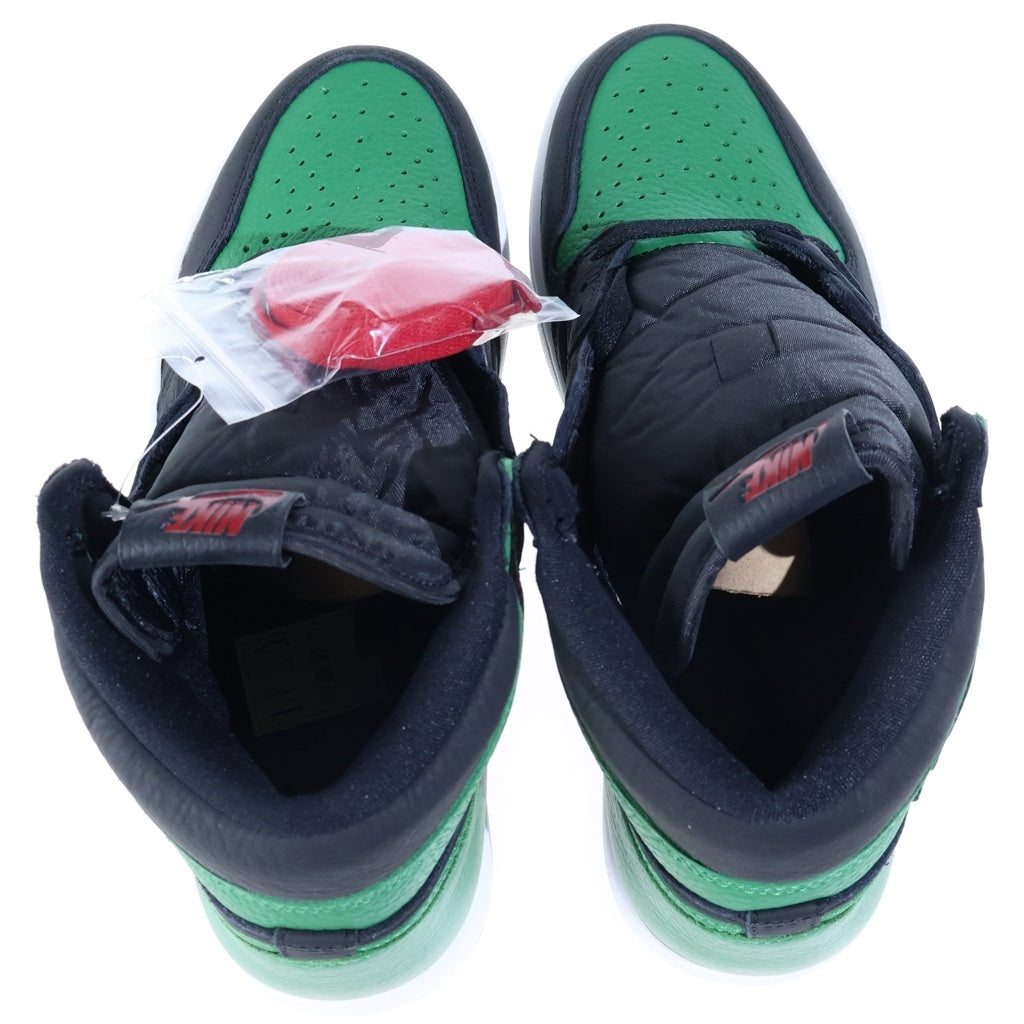 NIKE(ナイキ) AIR JORDAN 1 RETRO HIGH OG BLACK PINE GREEN (2020) エアジョーダン1 ハイカットスニーカー ブラック/グリーン US9.5/27.5cm 555088-030