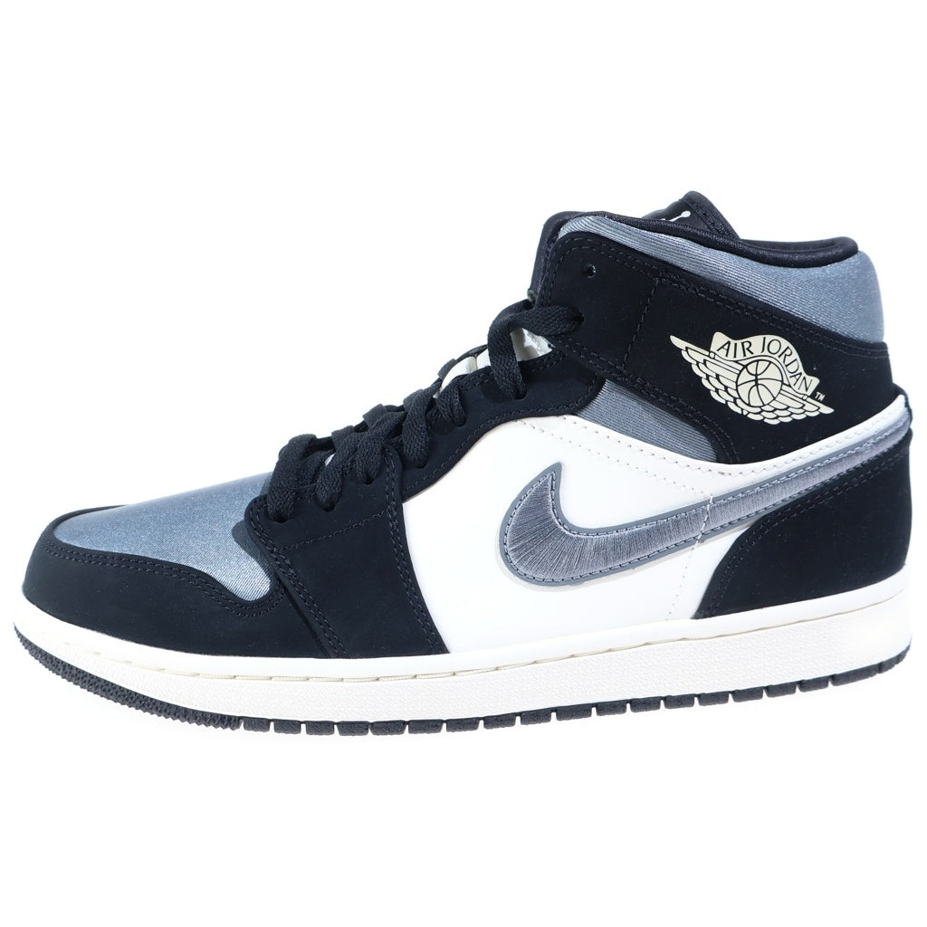 NIKE(ナイキ) AIR JORDAN 1 MID SE エアジョーダン1 ミッドカットスニーカー ホワイト/ブラック/グレー US9.5/27.5cm 852542-011