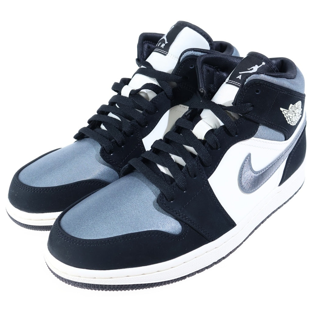NIKE(ナイキ) AIR JORDAN 1 MID SE エアジョーダン1 ミッドカットスニーカー ホワイト/ブラック/グレー US9.5/27.5cm 852542-011