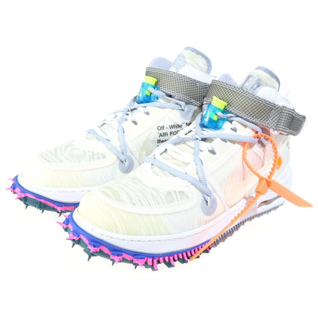NIKE(ナイキ) ×OFF WHITE AIR FORCE 1 MID SP オフホワイト エアフォース1 ミッドカットスニーカー ホワイト US9/27cm DO6290-100