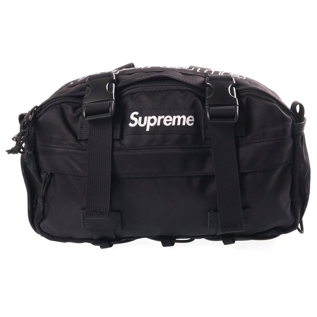 SUPREME(シュプリーム) 19AW WAIST BAG ウェイストバッグ ボックスロゴ ショルダーバッグ ブラック