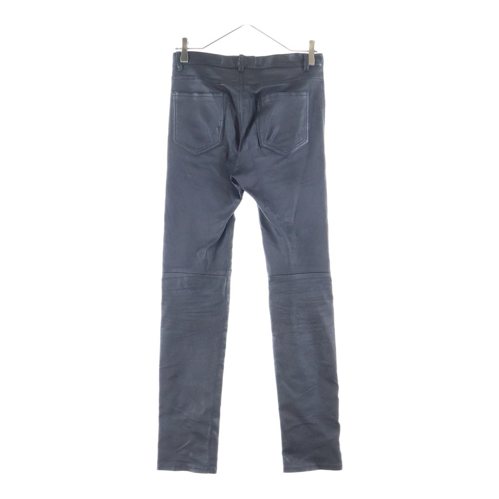 SAINT LAURENT PARIS(サンローランパリ) 22SS LAMB LEATHER SKINNY LONG PANTS ラムレザー スキニーパンツ トラウザー ブラック 484303 Y5RG2