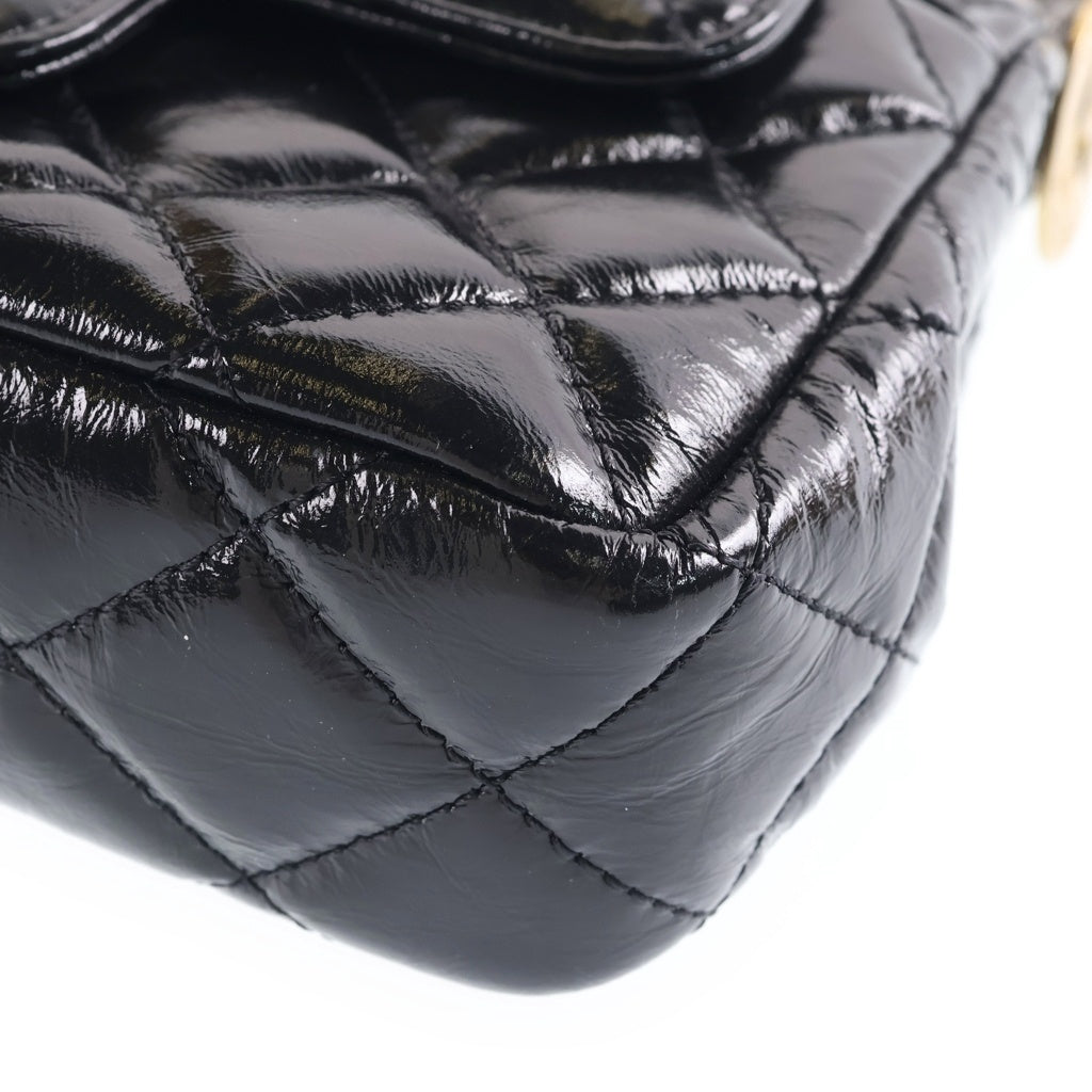CHANEL(シャネル) スモールホーボーバッグ チェーンショルダーバッグ ブラック カーフスキン プレートシリアル AS4323 ゴールド金具 レディース