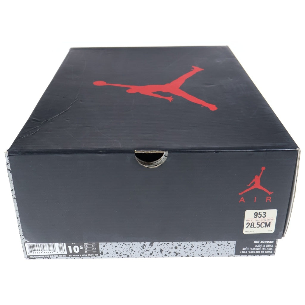 NIKE(ナイキ) 【2013年製 観賞用】AIR JORDAN 5 RETRO GRAPE エアジョーダン5 グレープ ハイカットスニーカー ホワイト/パープル US10.5/28.5cm 136027-108
