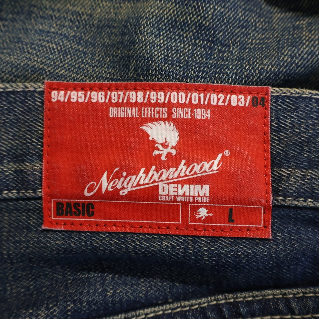 NEIGHBORHOOD(ネイバーフッド) 2004 BASIC SAVAGE ヴィンテージ加工 ストレートデニムパンツ 04年製 インディゴ DCNH-PT-14