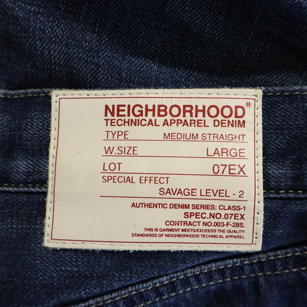 NEIGHBORHOOD(ネイバーフッド) MEDIUM STRAIGHT ヴィンテージ加工 ストレートデニムパンツ インディゴ 07年製 DCNH-PT-05