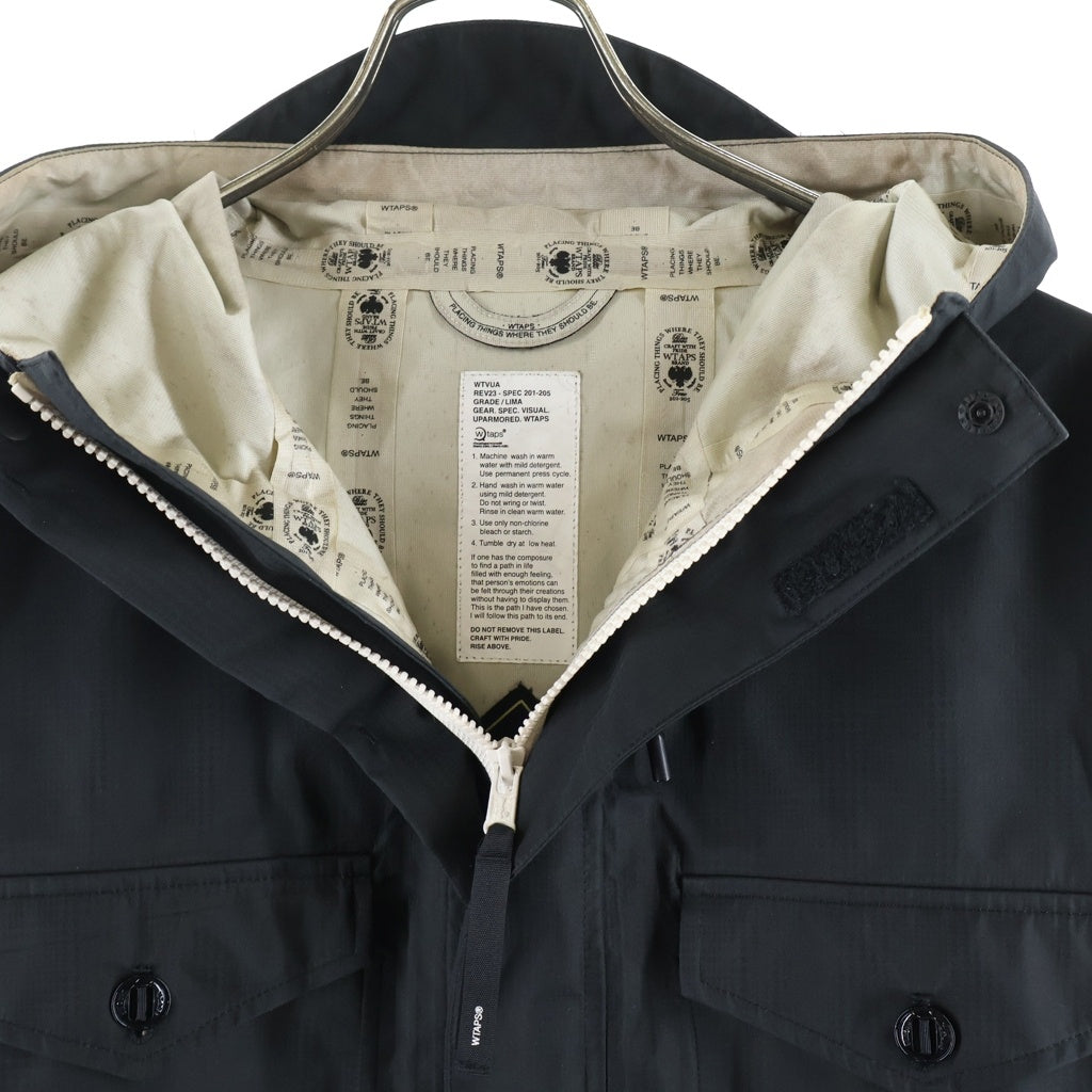 WTAPS(ダブルタップス) 07AW GORE-TEX POLY FIELD JACKET ゴアテックス フィールドジャケット ブラック TSDK-JK-M01