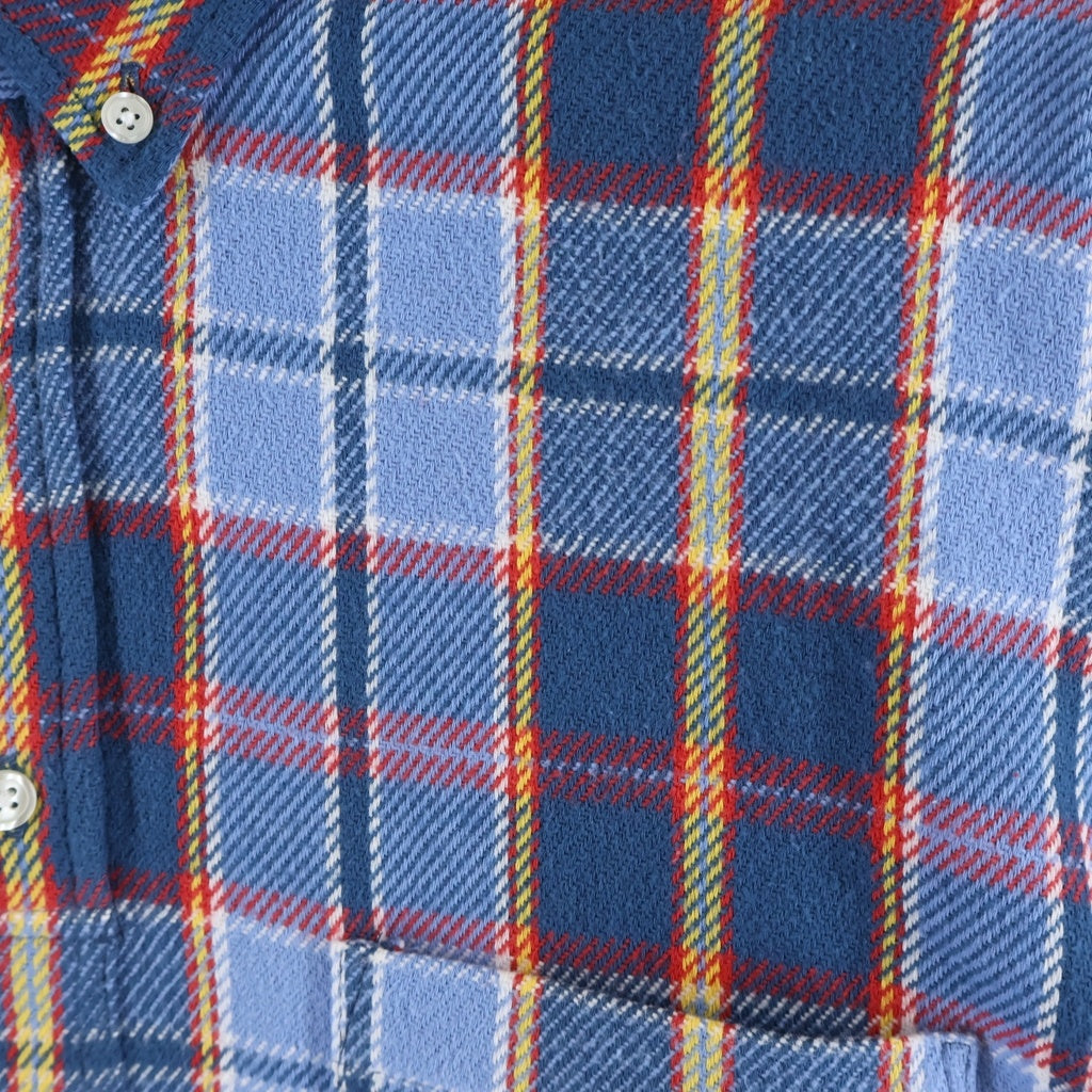 SUPREME(シュプリーム) 23SS Pullover Plaid Flannel Shirt プルオーバー フランネル長袖シャツ ブルー