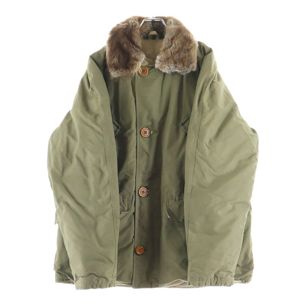 Eddie Bauer(エディバウワー) 60S VINTAGE ノースウィンド 襟ファー付き ノースウィンドジャケット 日の出タグ カーキ