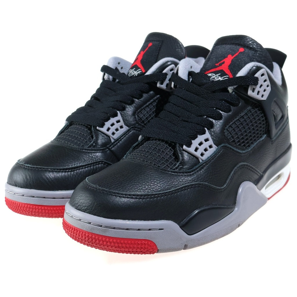 NIKE(ナイキ) AIR JORDAN 4 RETRO BRED REIMAGINED エアジョーダン4 ブレッド リイマジンド ハイカットスニーカー ブラック US9/27cm FV5029-006