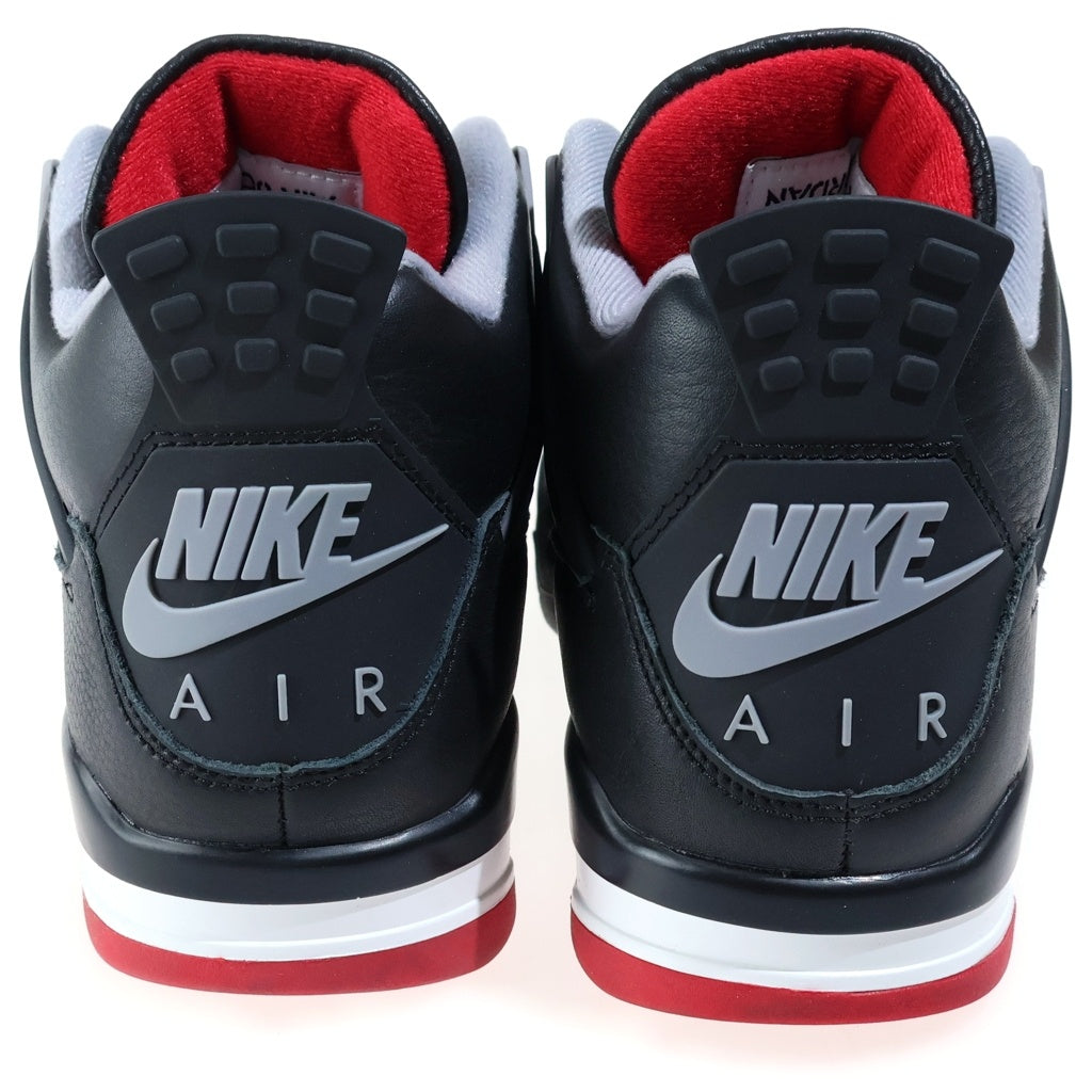 NIKE(ナイキ) AIR JORDAN 4 RETRO BRED REIMAGINED エアジョーダン4 ブレッド リイマジンド ハイカットスニーカー ブラック US9/27cm FV5029-006
