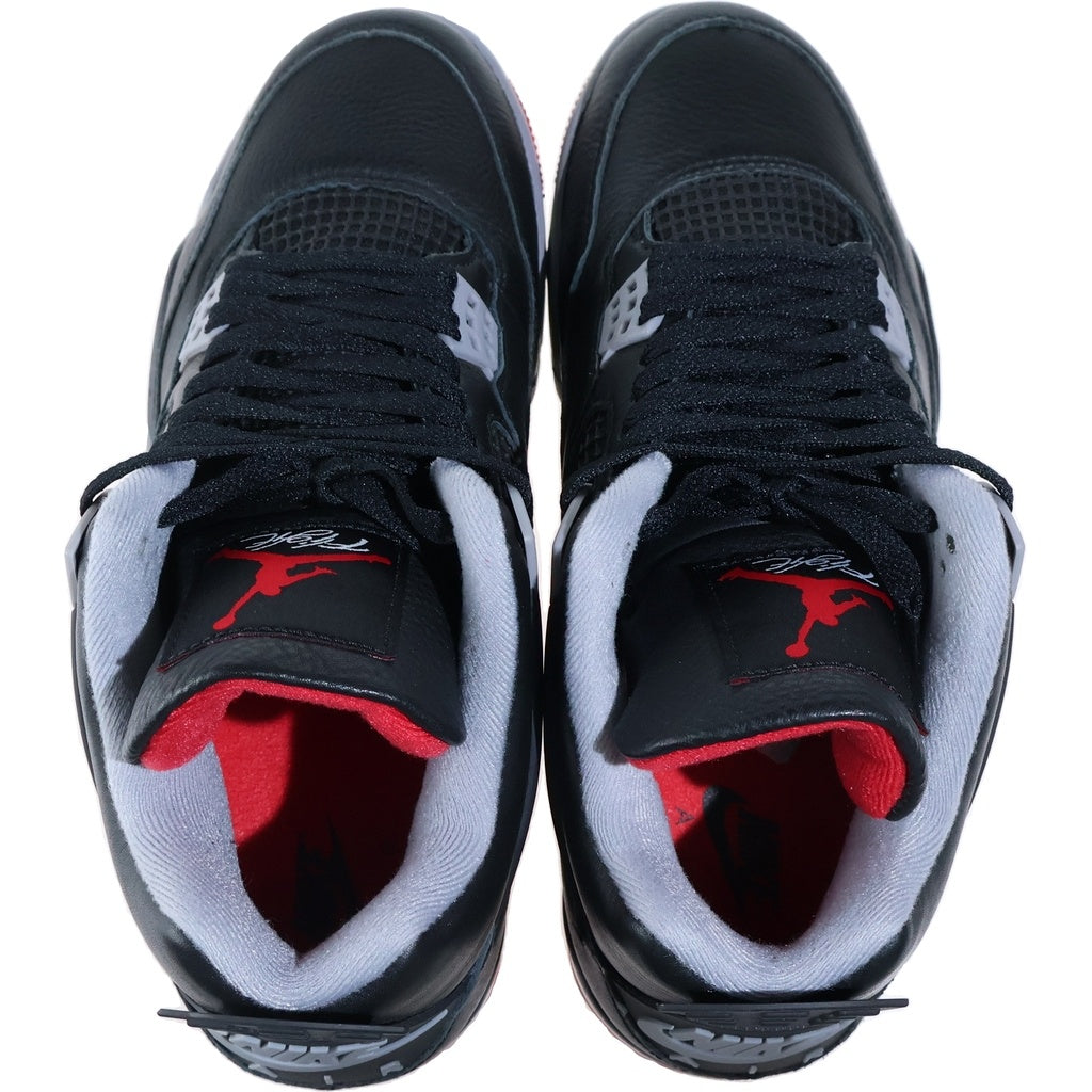 NIKE(ナイキ) AIR JORDAN 4 RETRO BRED REIMAGINED エアジョーダン4 ブレッド リイマジンド ハイカットスニーカー ブラック US9/27cm FV5029-006