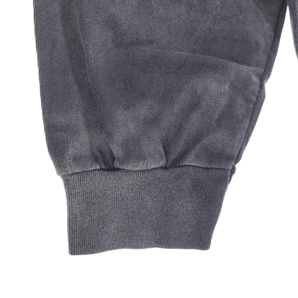 SAINT MICHAEL(セントマイケル) 24SS PTP LS TEE SR TO SS ヴィンテージ加工 プリントロゴ 長袖Tシャツ カットソー ブラック SM-YS8-0000-C50