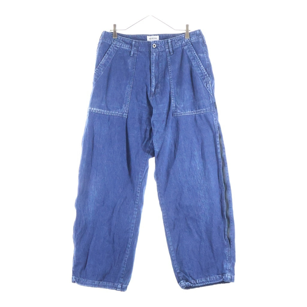 ALOUND(アラウンド) VENTILATION DENIM WORK PANTS ベンチレーションデニムワークパンツ ワイドジーンズ インディゴ