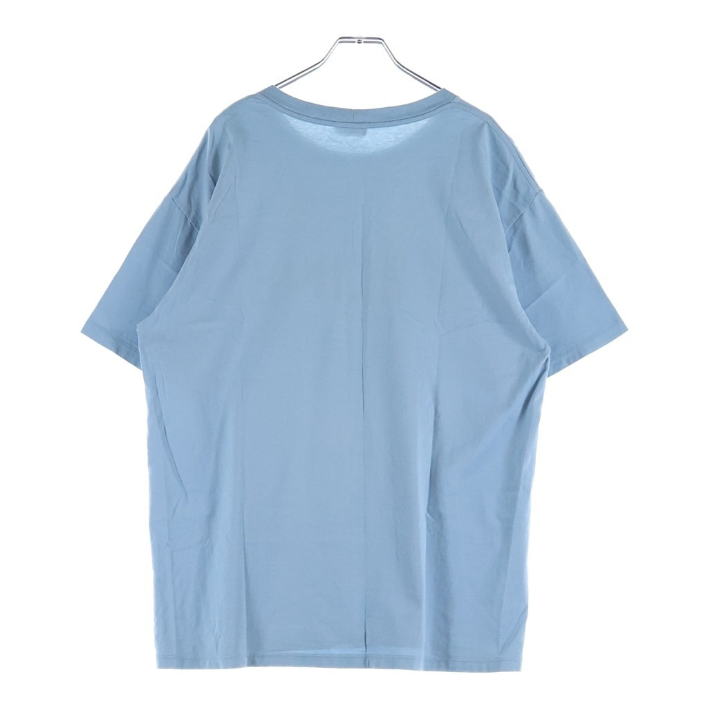 CELINE(セリーヌ) ロゴプリント クルーネック 半袖 Tシャツ カットソー コットン スカイブルー 2X681671Q