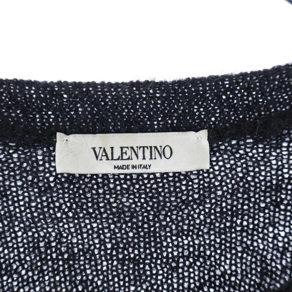 VALENTINO(ヴァレンティノ) ニット セーター トップス ロゴ モヘア ブラック UV0KC12B6U5
