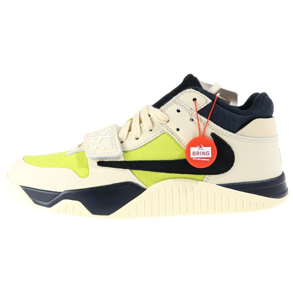 NIKE(ナイキ) ×TRAVIS SCOTT JUMPMAN JACK TR FZ8117-102 トラヴィススコット ジャンプマンジャック ローカットスニーカー ベージュ/イエロー US10/28cm