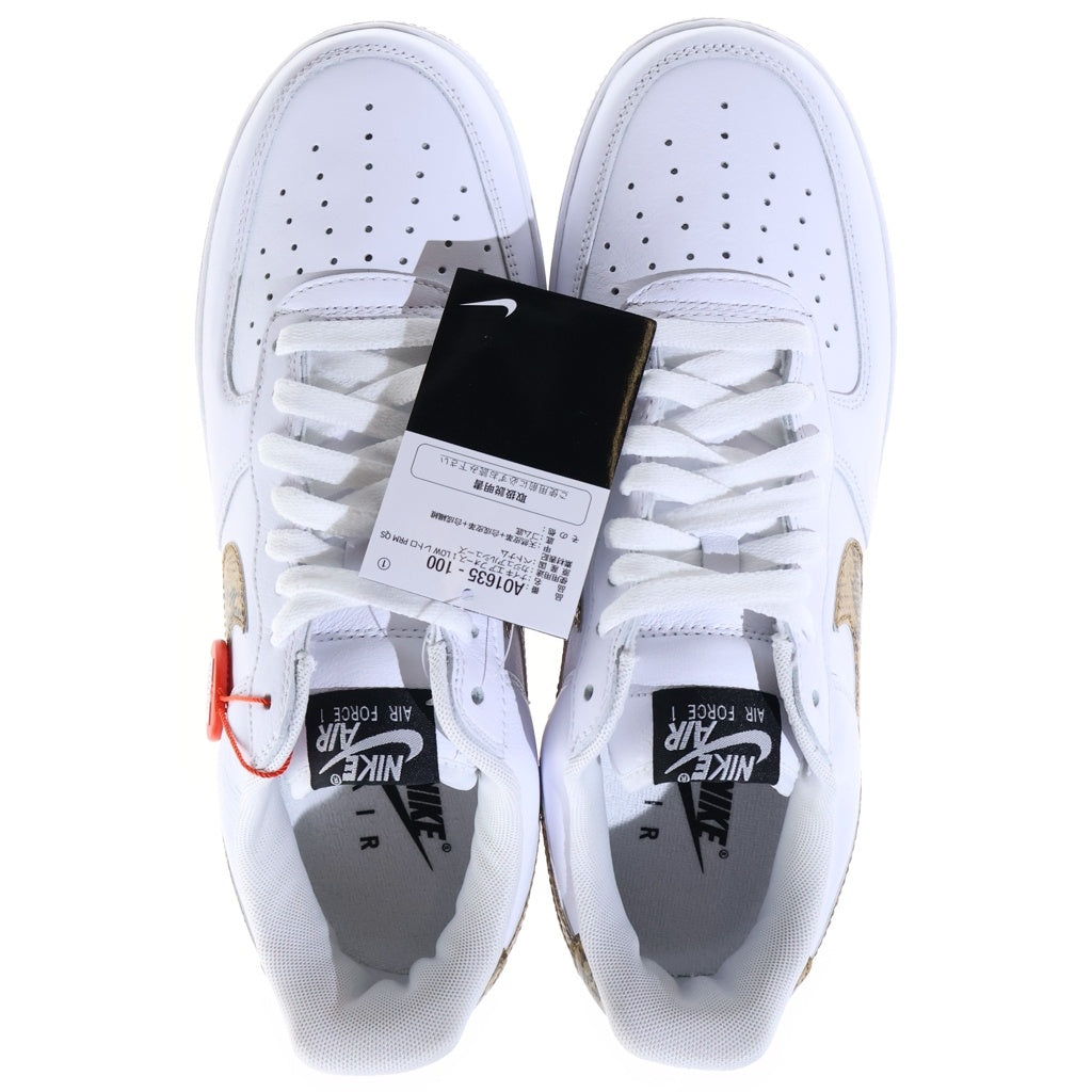 NIKE(ナイキ) AIR FORCE1 RETRO PRM QS IVORY SNAKE AO1635-100 エアフォース1 アイボリースネーク ローカットスニーカー ホワイト US10/28cm