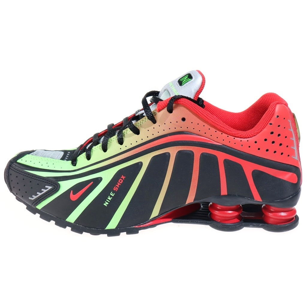NIKE(ナイキ) SHOX R4 NEYMAR JR ショックスR4 ネイマールジュニア ローカットスニーカー ブラック/グリーン/オレンジ US10/28cm BV1387-001