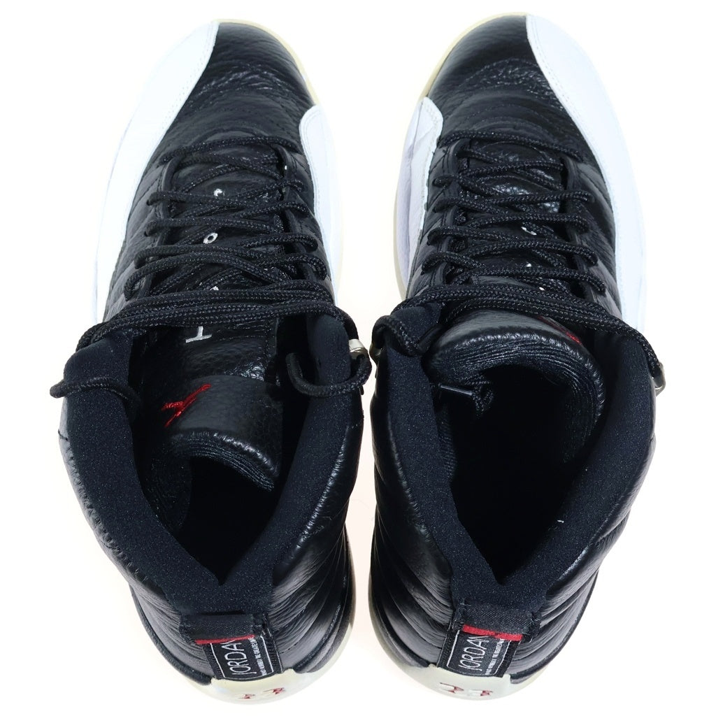 NIKE(ナイキ) AIR JORDAN 12 RETRO PLAYOFFS エアジョーダン12 プレイオフ ハイカットスニーカー ブラック/ホワイト US10/28cm CT8013-006