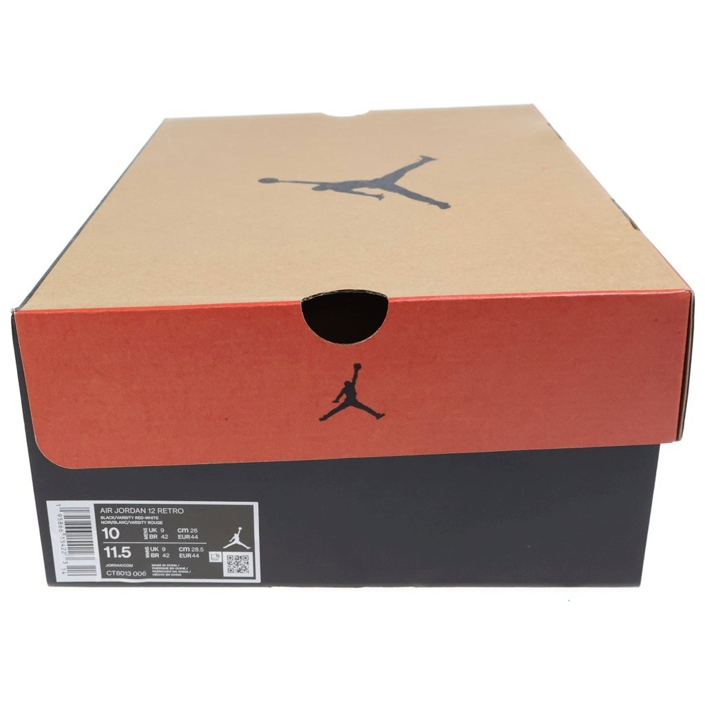 NIKE(ナイキ) AIR JORDAN 12 RETRO PLAYOFFS エアジョーダン12 プレイオフ ハイカットスニーカー ブラック/ホワイト US10/28cm CT8013-006