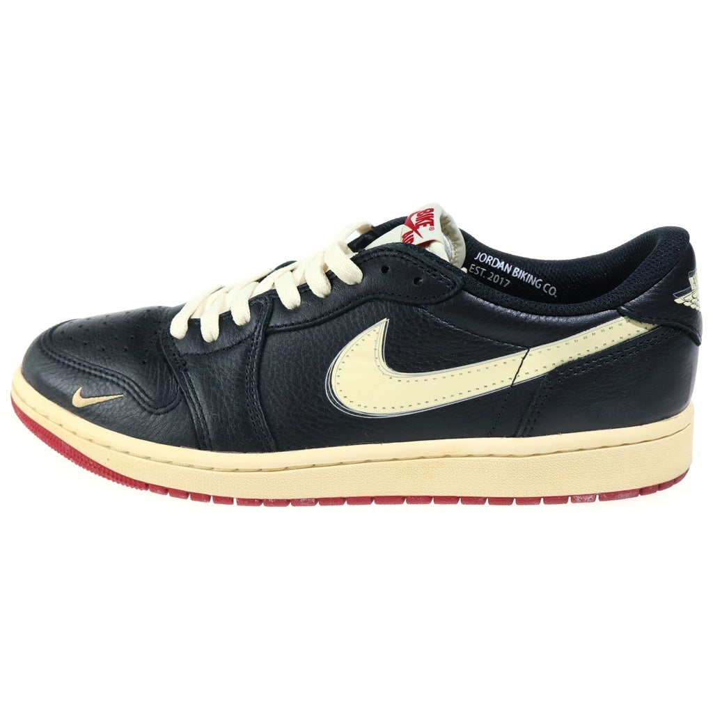 NIKE(ナイキ) ×NIGEL SYLVESTER AIR JORDAN 1 RETRO LW OG IB8958-001 ナイジェルシルベスター エアジョーダン1 ローカットスニーカー ブラック/セイル US10/28cm
