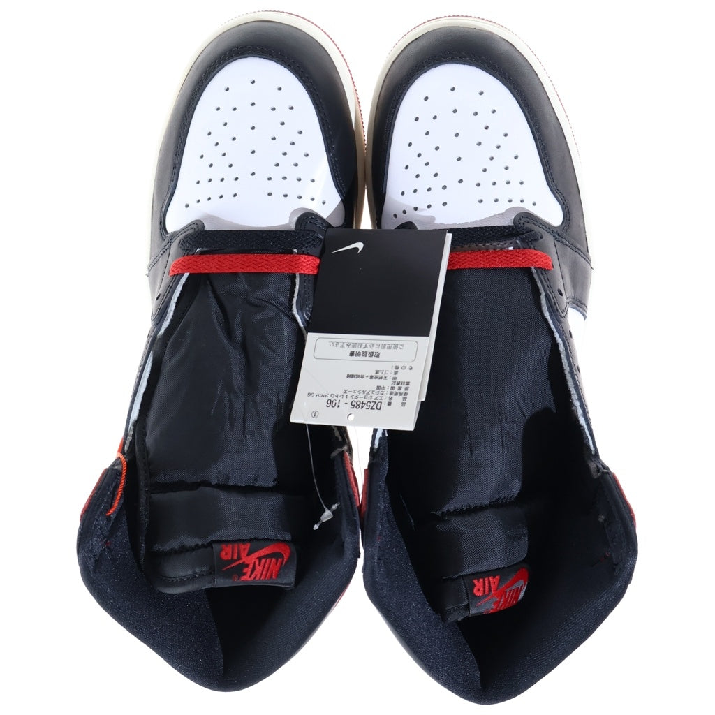 NIKE(ナイキ) AIR JORDAN 1 RETRO HIGH OG BLACK TOE REIMAGINED DZ5485-106 エアジョーダン1 ブラックトトゥリイマジン ハイカットスニーカー ホワイト/レッド/ブラック US10/28cm
