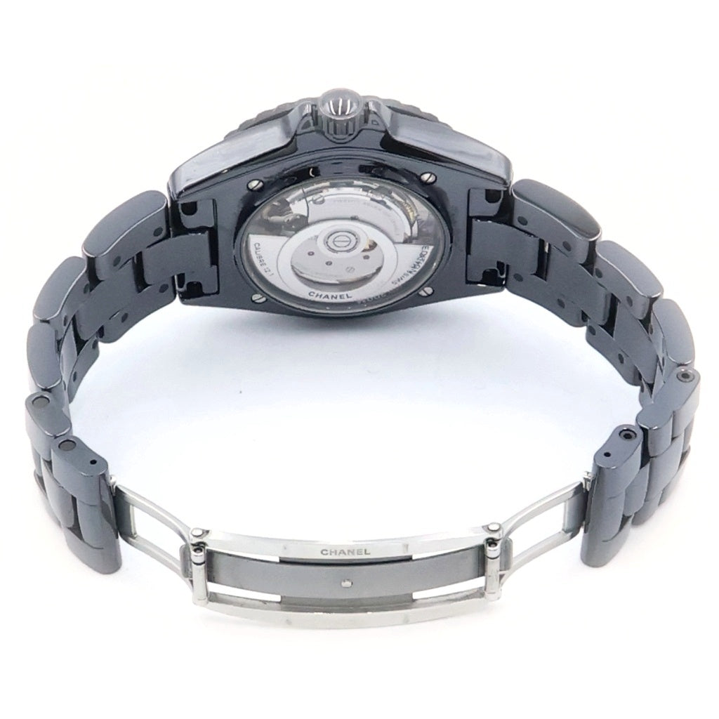 CHANEL(シャネル) J12 ウォンテッド ドゥ シャネル ブラック文字盤 SS/AT 38mm セラミック H7418