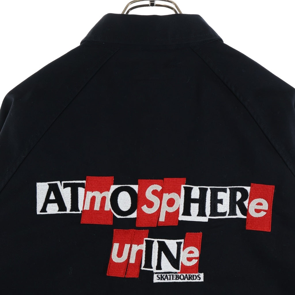 SUPREME(シュプリーム) 20AW ×ANTIHERO Snap Front Twill Jacket アンタイヒーロー バック刺繍ロゴ フロントスナップ ツイルジャケット ワークジャケット ブラック