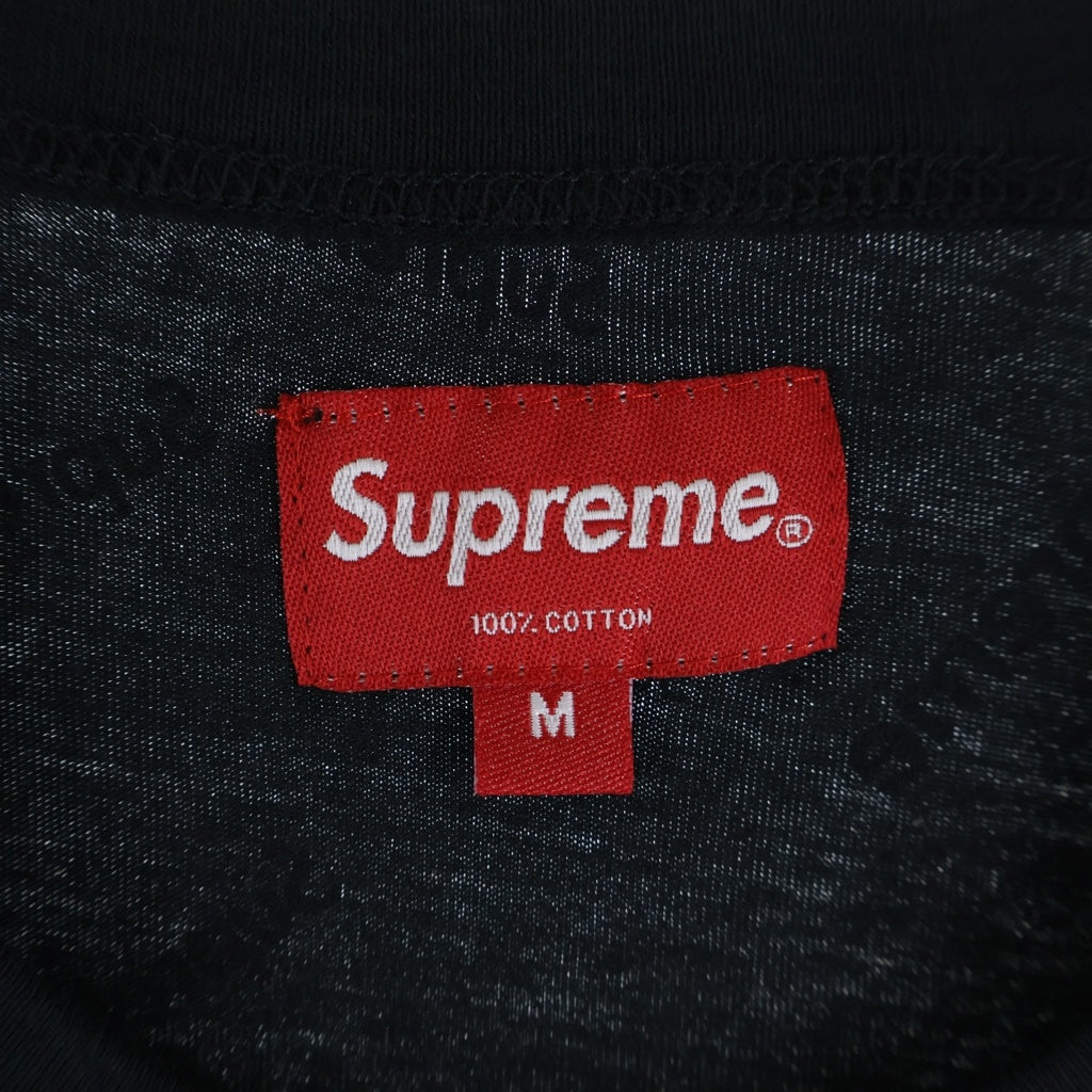 SUPREME(シュプリーム) 18SS Scatter Ringer スキャッターリンガー 半袖Tシャツ カットソー ブラック
