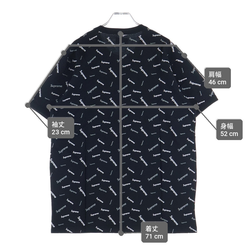 SUPREME(シュプリーム) 18SS Scatter Ringer スキャッターリンガー 半袖Tシャツ カットソー ブラック