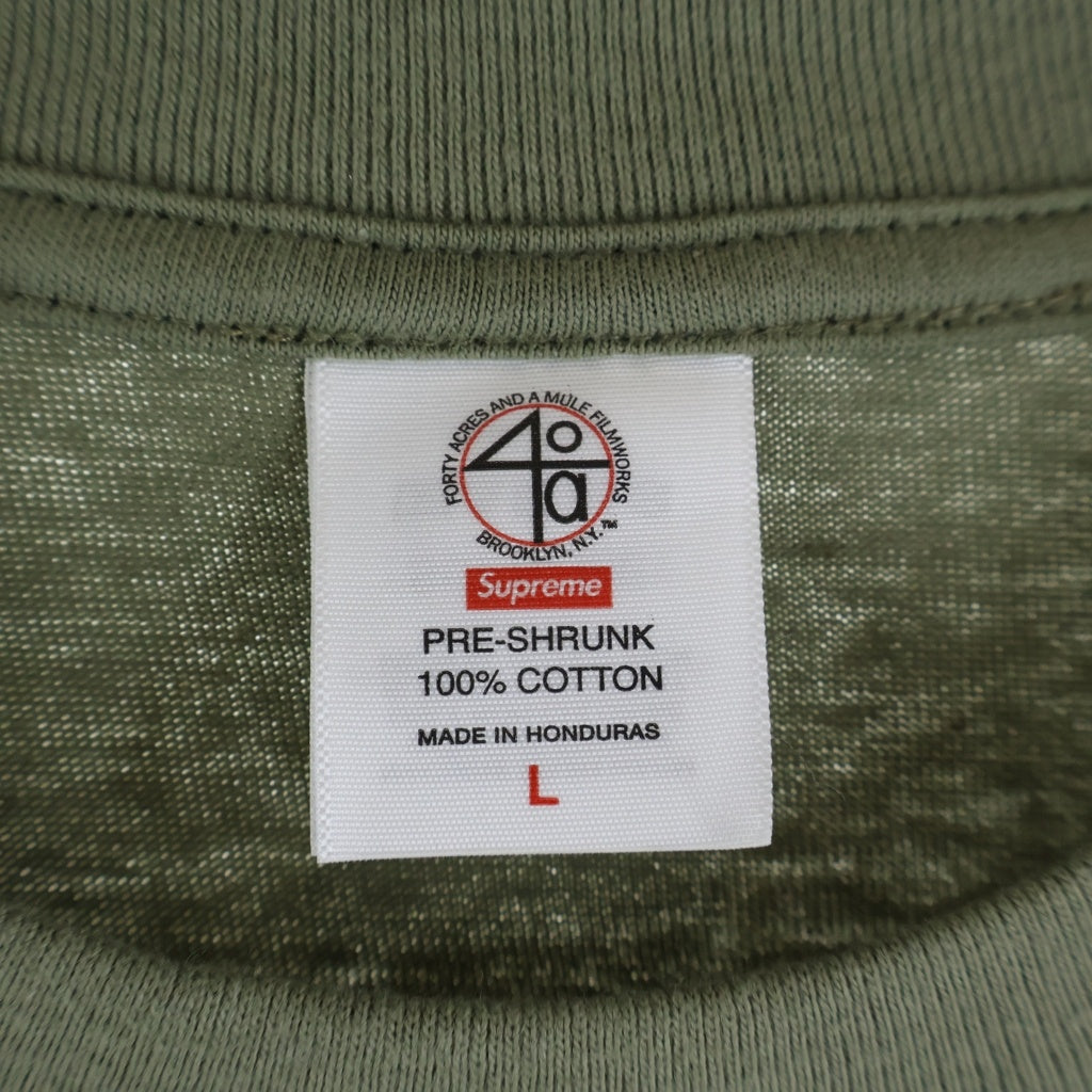 SUPREME(シュプリーム) 25SS 40 Acres Spike Tee スパイクリー フォトぷりんと 半袖Tシャツ カットソー カーキ