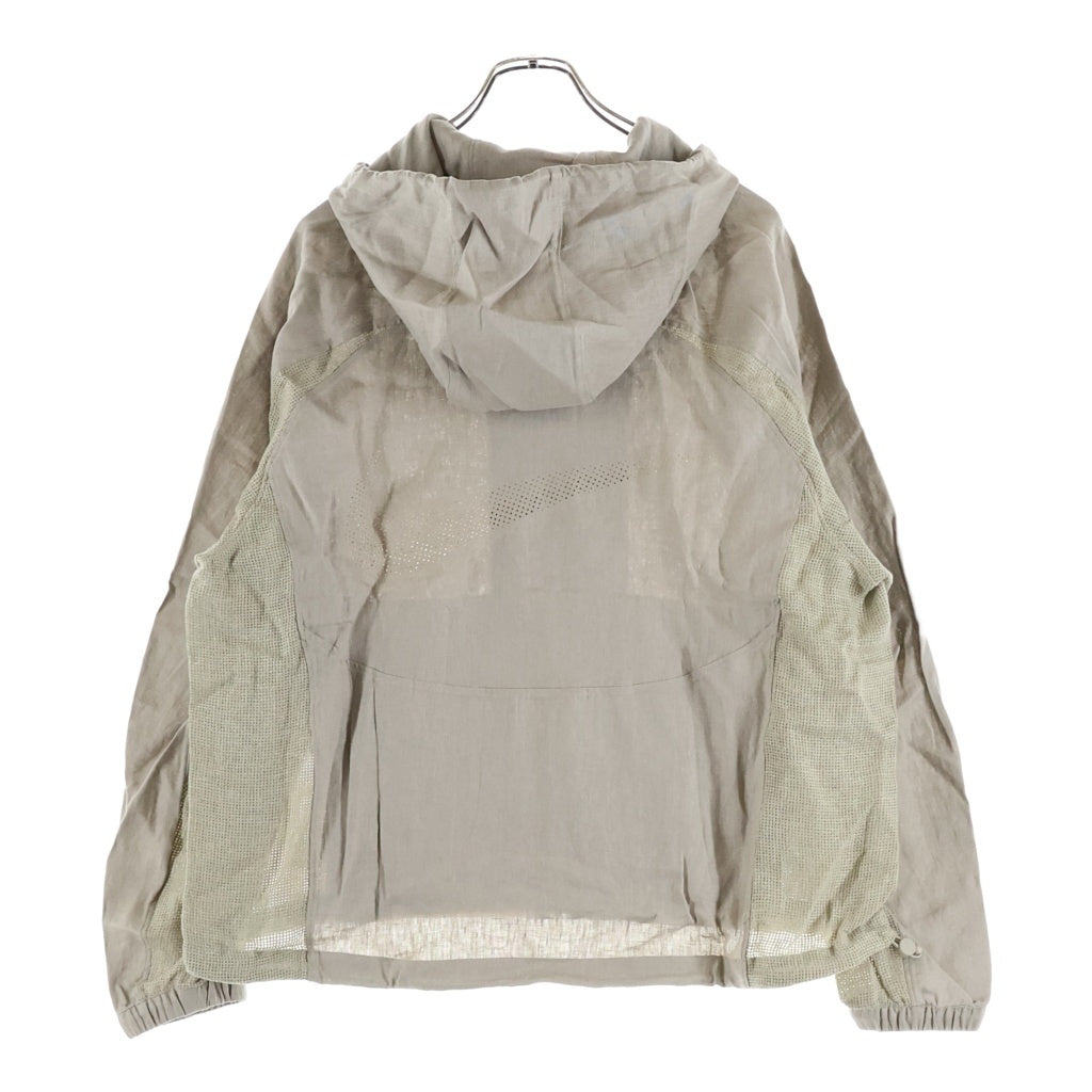 NIKE(ナイキ) ×STUSSY U NRG Linen Jacket Hoodie ステューシー リネン フーデッドジャケット ベージュ FZ5751-263