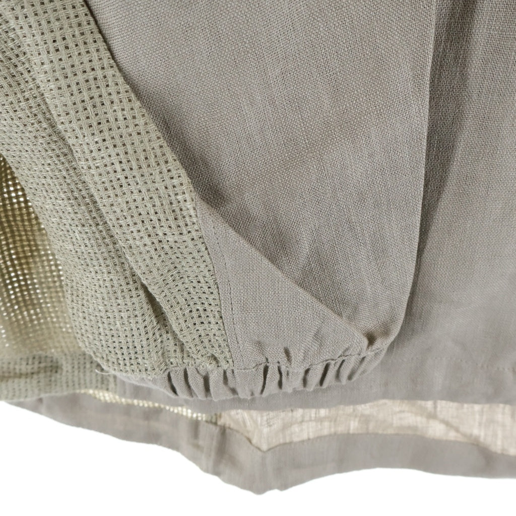 NIKE(ナイキ) ×STUSSY U NRG Linen Jacket Hoodie ステューシー リネン フーデッドジャケット ベージュ FZ5751-263
