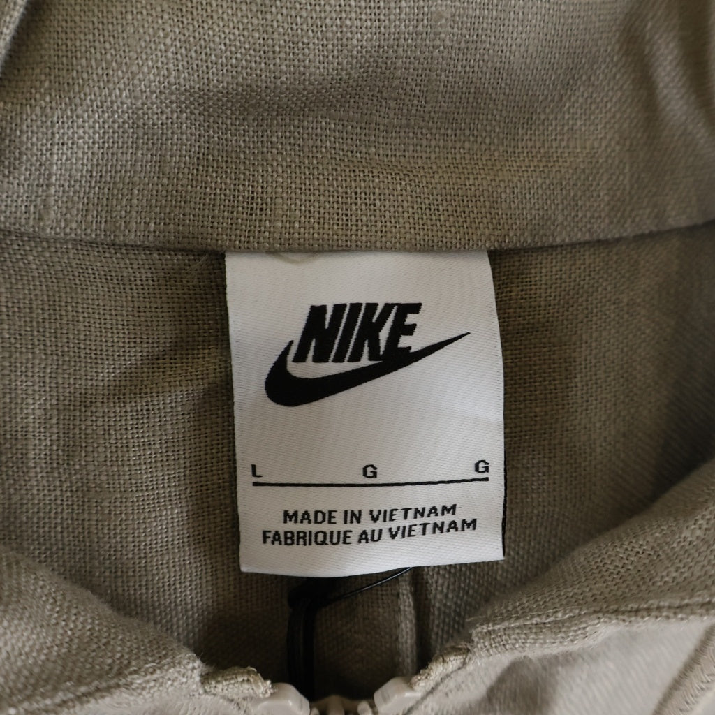 NIKE(ナイキ) ×STUSSY U NRG Linen Jacket Hoodie ステューシー リネン フーデッドジャケット ベージュ FZ5751-263