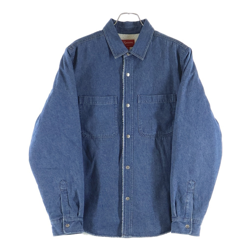 SUPREME(シュプリーム) 18AW Sherpa Lined Denim Shirt 裏地ボア シェルパラインドデニム長袖シャツ インディゴ